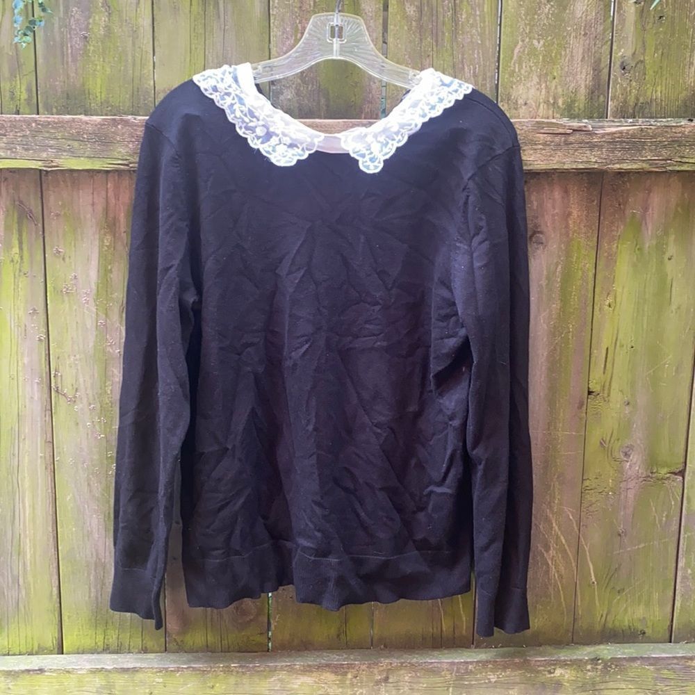 Cable & a Guage pilgrim top sz. L